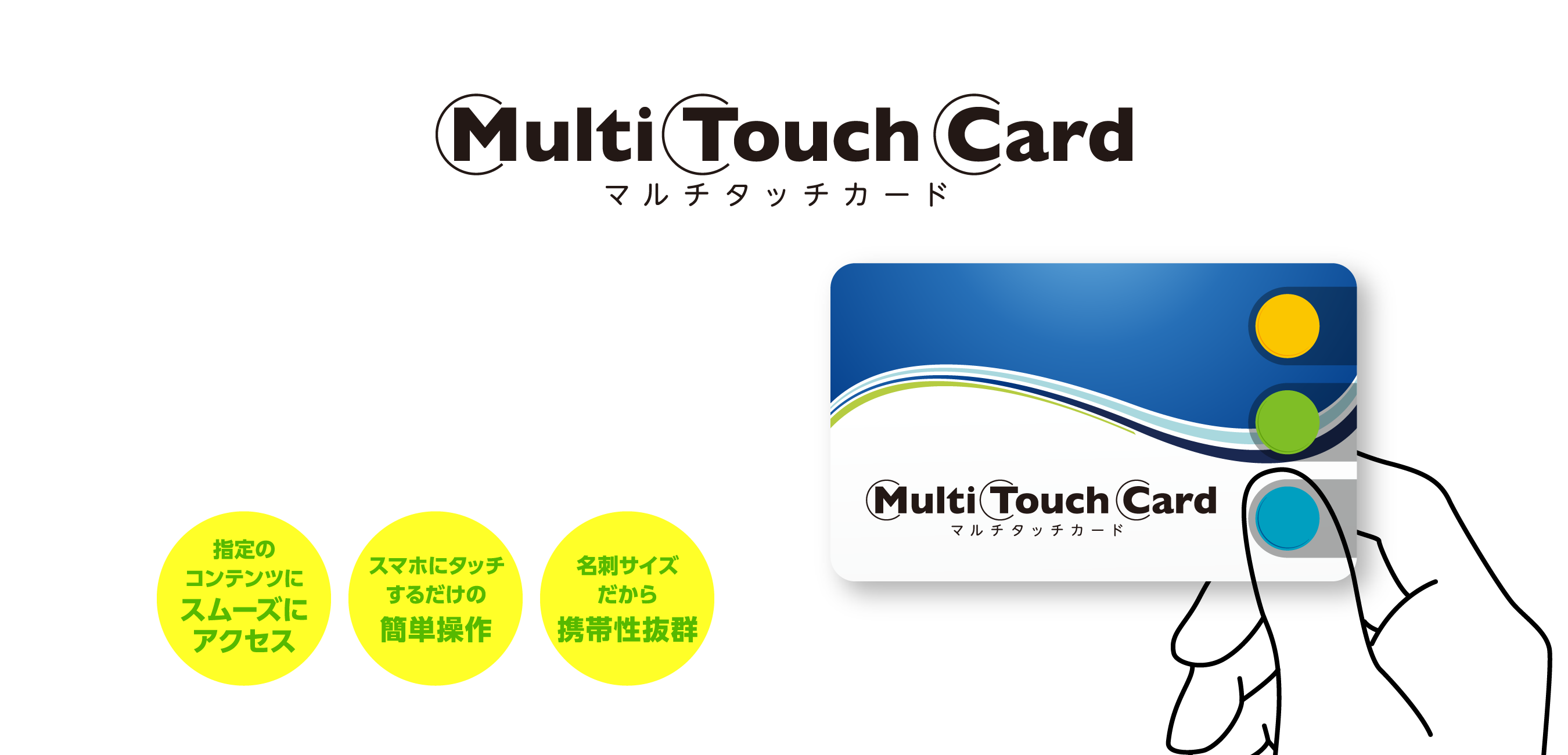 マルチタッチカード スマリンガルと合わせてチャンスが広がるプロモーションツール