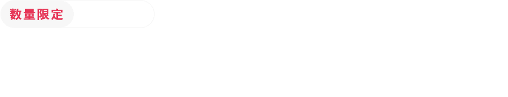 数量限定　テストプラン　本体＋初回動画制作無料